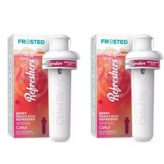 Cirkul Frosted Refreshers Berry Peach Acai Refresher Flavor Cartridge Pack of 2