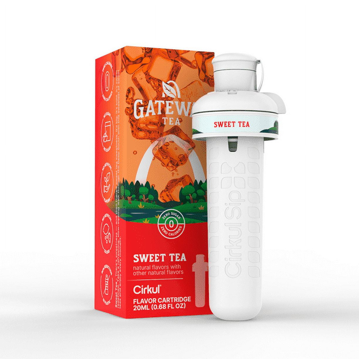 Cirkul Gateway Sweet Tea Flavor Cartridge, Zero Sugar, Zero Calories