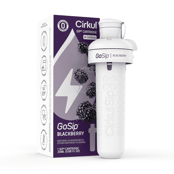 Cirkul GoSip Blackberry Flavor Cartridge, Drink Mix, 1-Pack