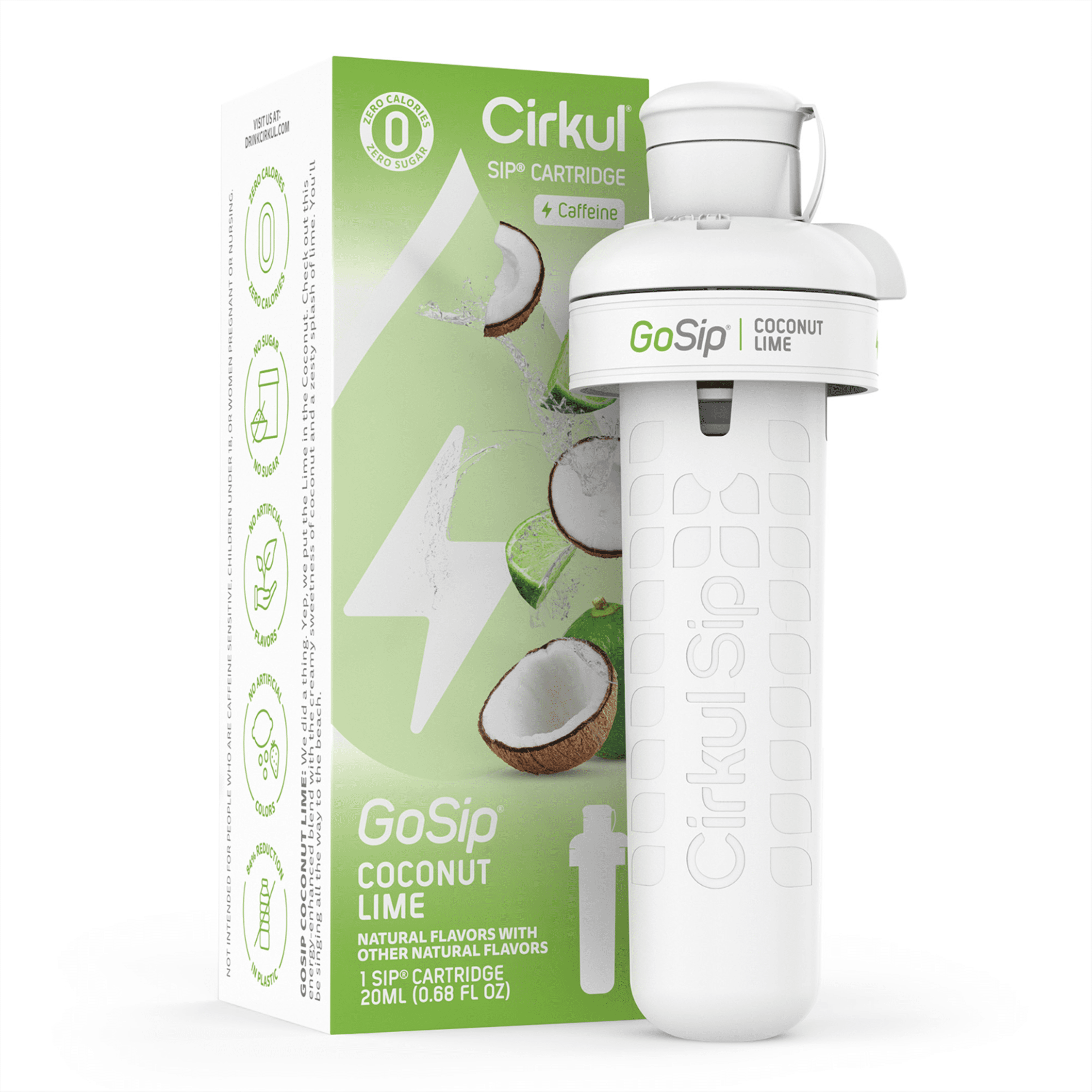 Cirkul GoSip Coconut Lime Flavor Cartridge, Drink Mix, 1-Pack