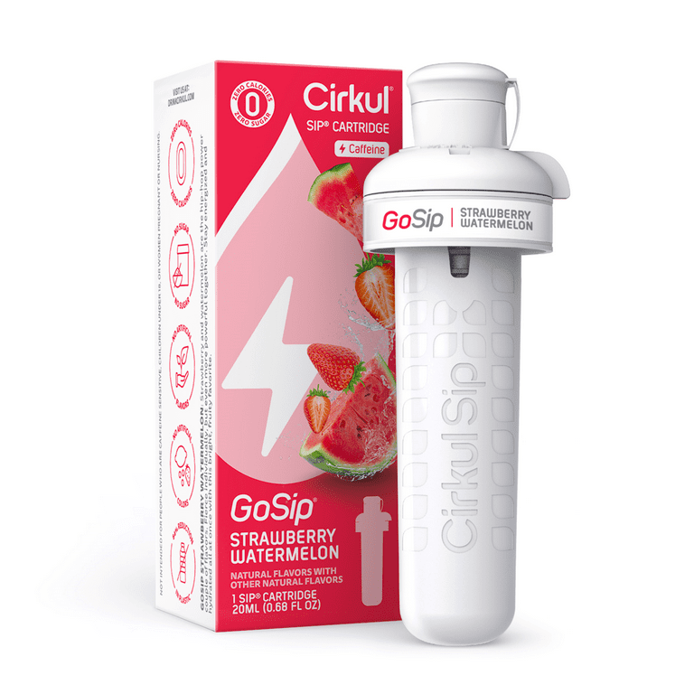 Cirkul GoSip Strawberry Watermelon Flavor Cartridge, Drink Mix, 1 