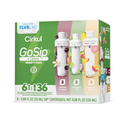 Cirkul GoSip Flavor Cartridge Variety Pack, 6-Pack 2 Cherry Delight, 2 Coconut Lime, 2 Tropical Mango