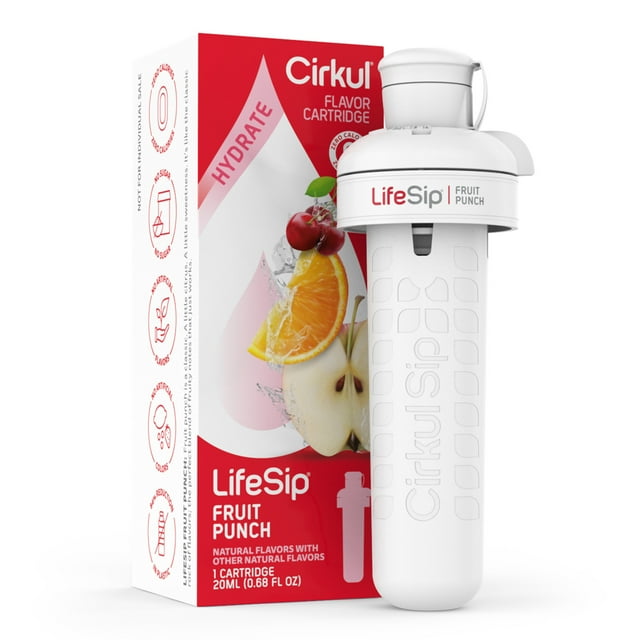 Cirkul LifeSip Fruit Punch Flavor Cartridge, Drink Mix, 1Pack