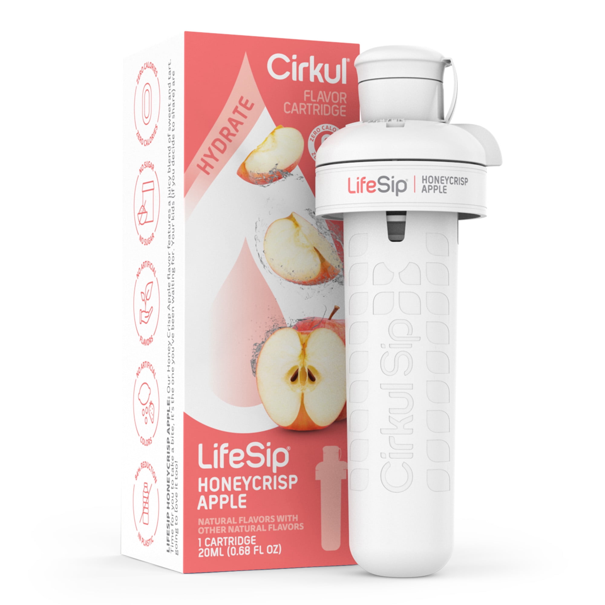 Cirkul LifeSip Honeycrisp Apple Flavor Cartridge, Drink Mix, 1-Pack 