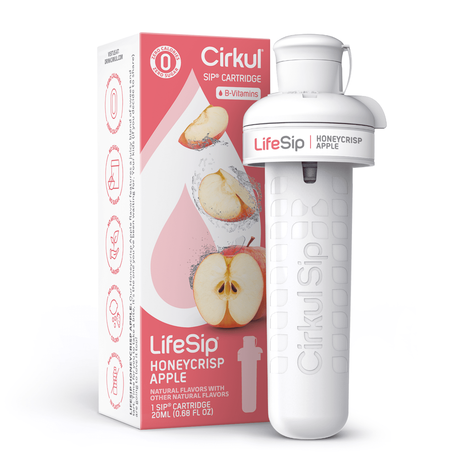 Cirkul LifeSip Honeycrisp Apple Flavor Cartridge, Drink Mix, 1Pack