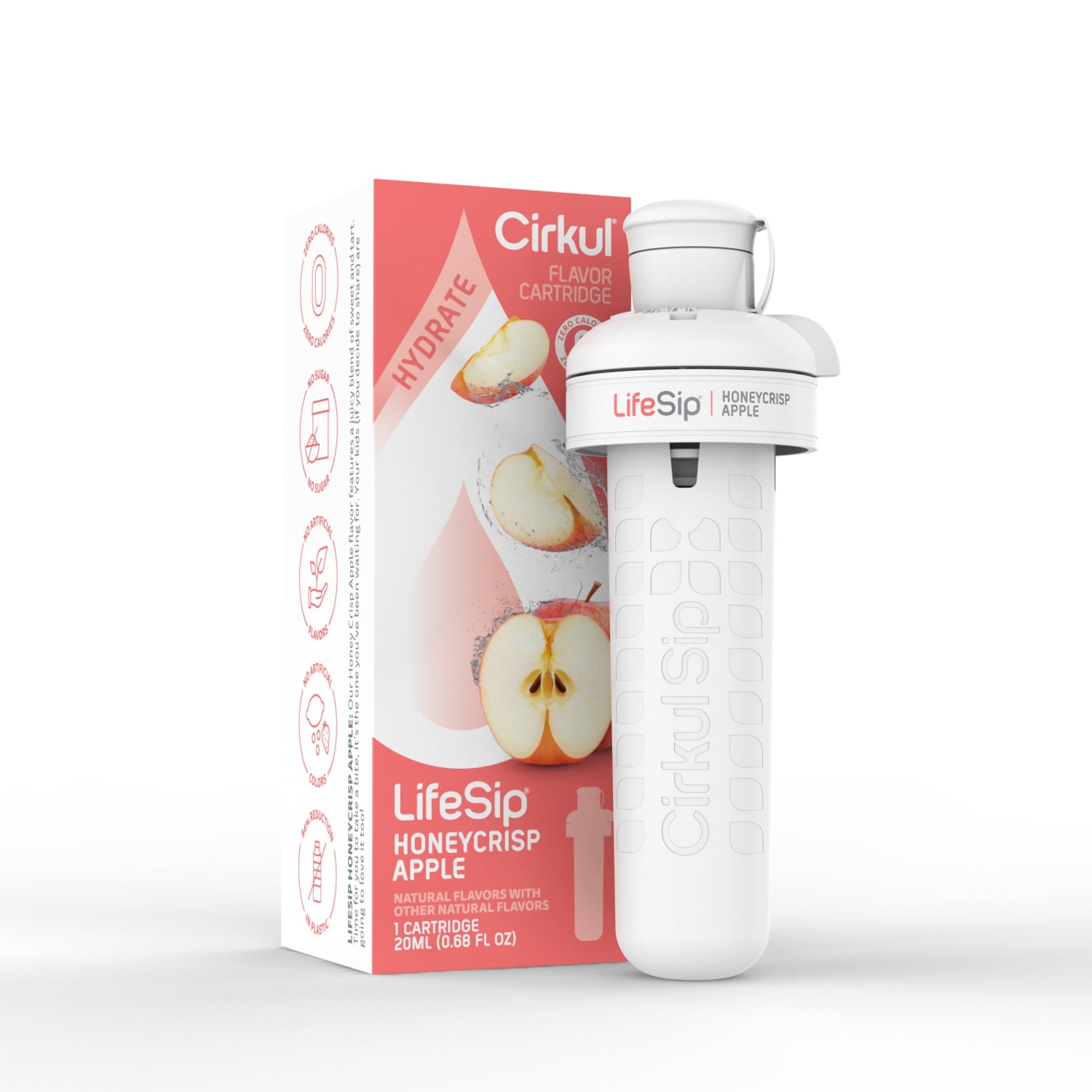 Cirkul LifeSip Honeycrisp Apple Flavor Cartridge, Drink Mix, 2-pack