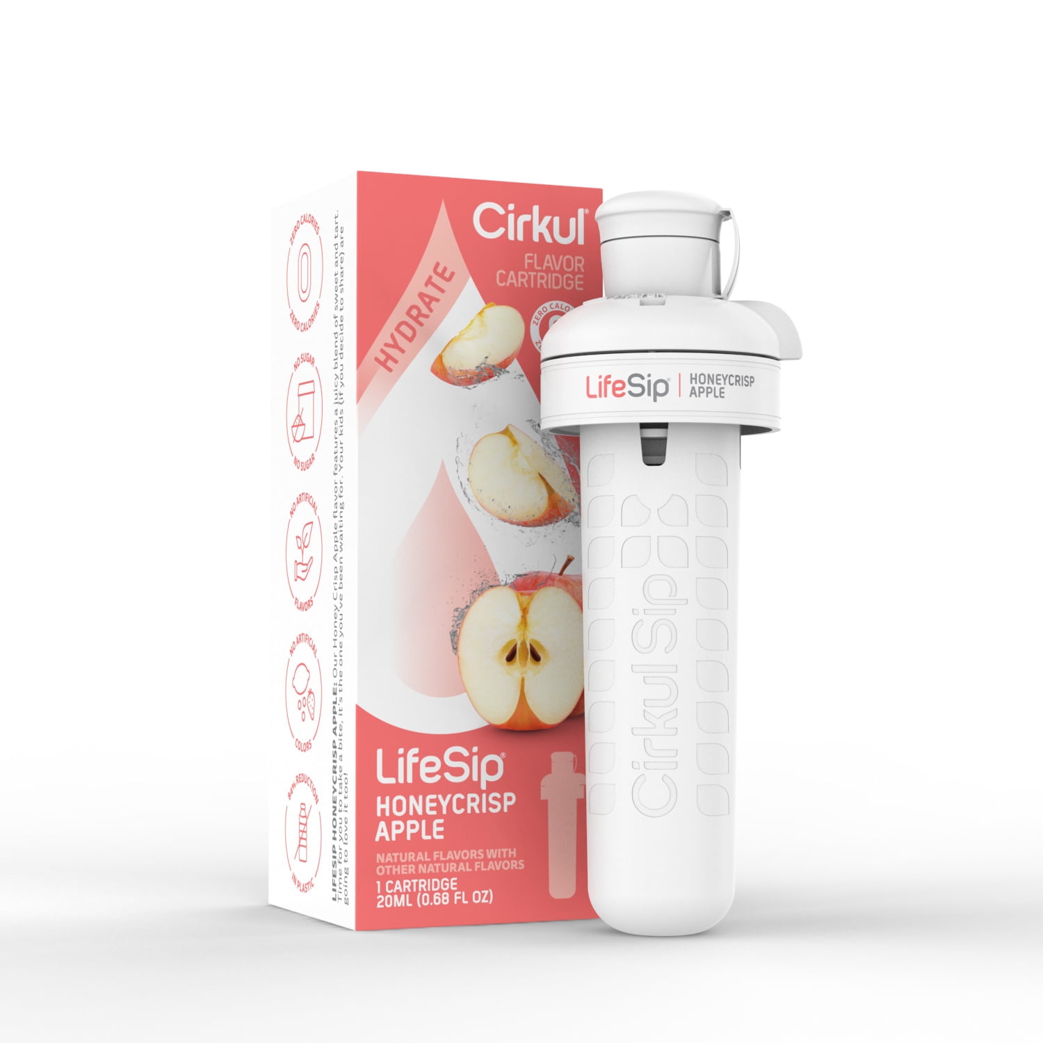 Cirkul LifeSip ZeroSugar Honeycrisp Apple Flavor Cartridge, Zero