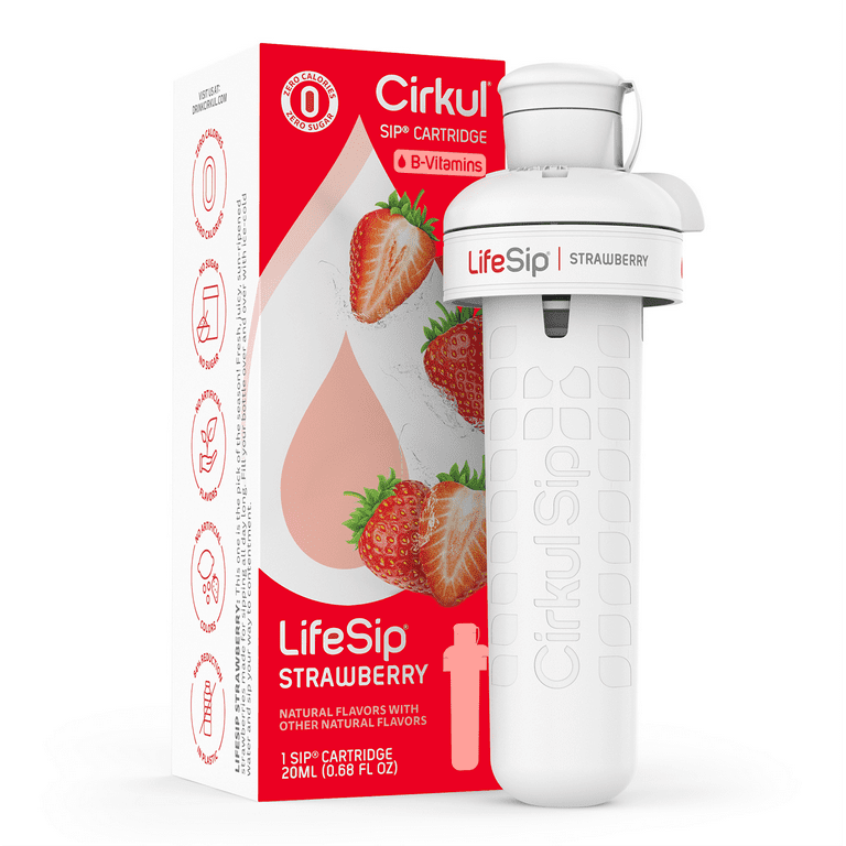 Cirkul LifeSip Strawberry Flavor Cartridge, Drink Mix, 1-Pack 