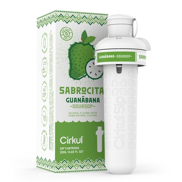 Cirkul Soursop Flavor Sabrocita Cartridge, Zero CalorieSugar and Dairy