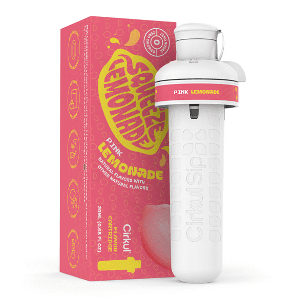 Cirkul Squeeze Pink Lemonade Flavor Cartridge, Drink Mix, 1-Pack