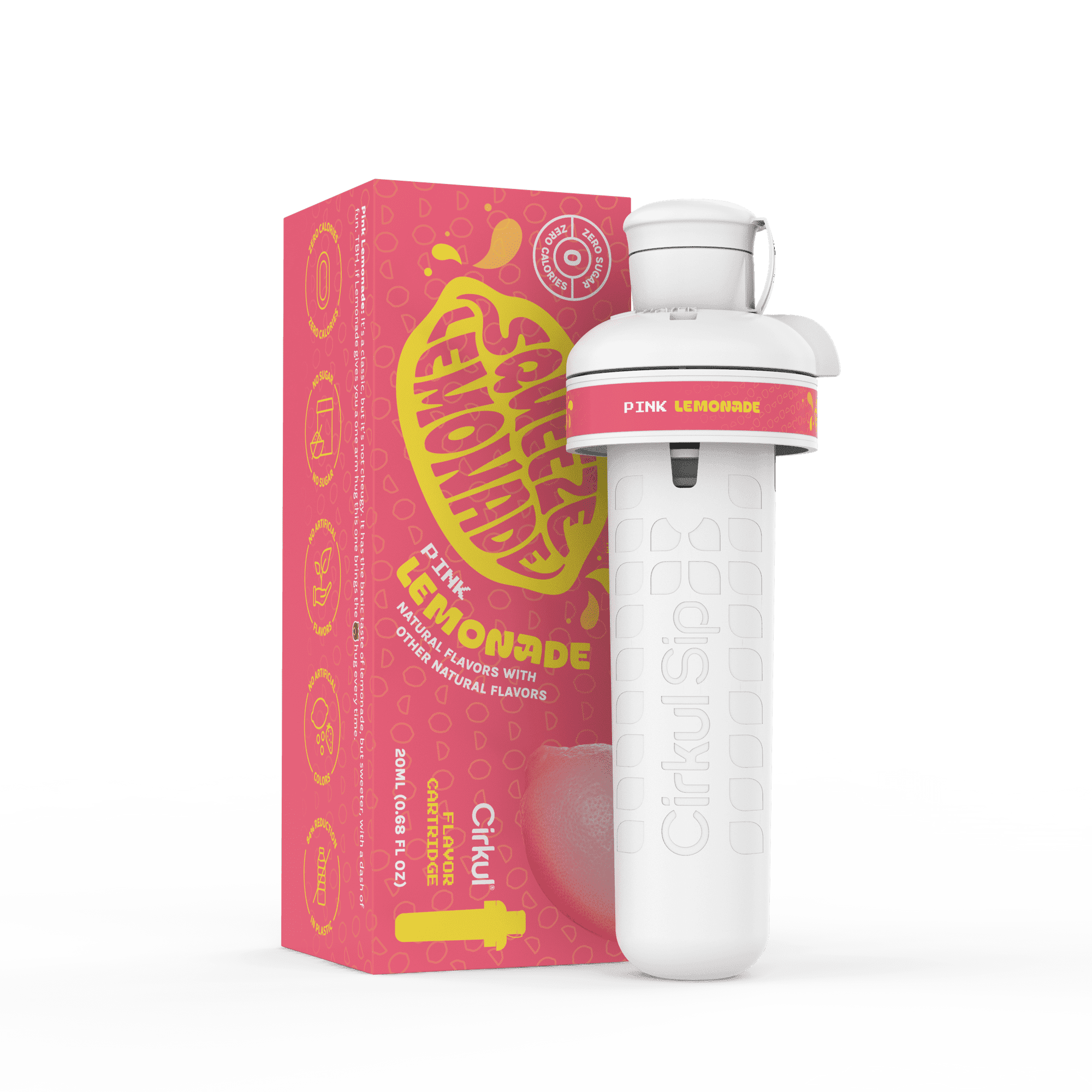 Cirkul Squeeze Pink Lemonade, Flavor Cartridge, Drink Mix, 4-Pack