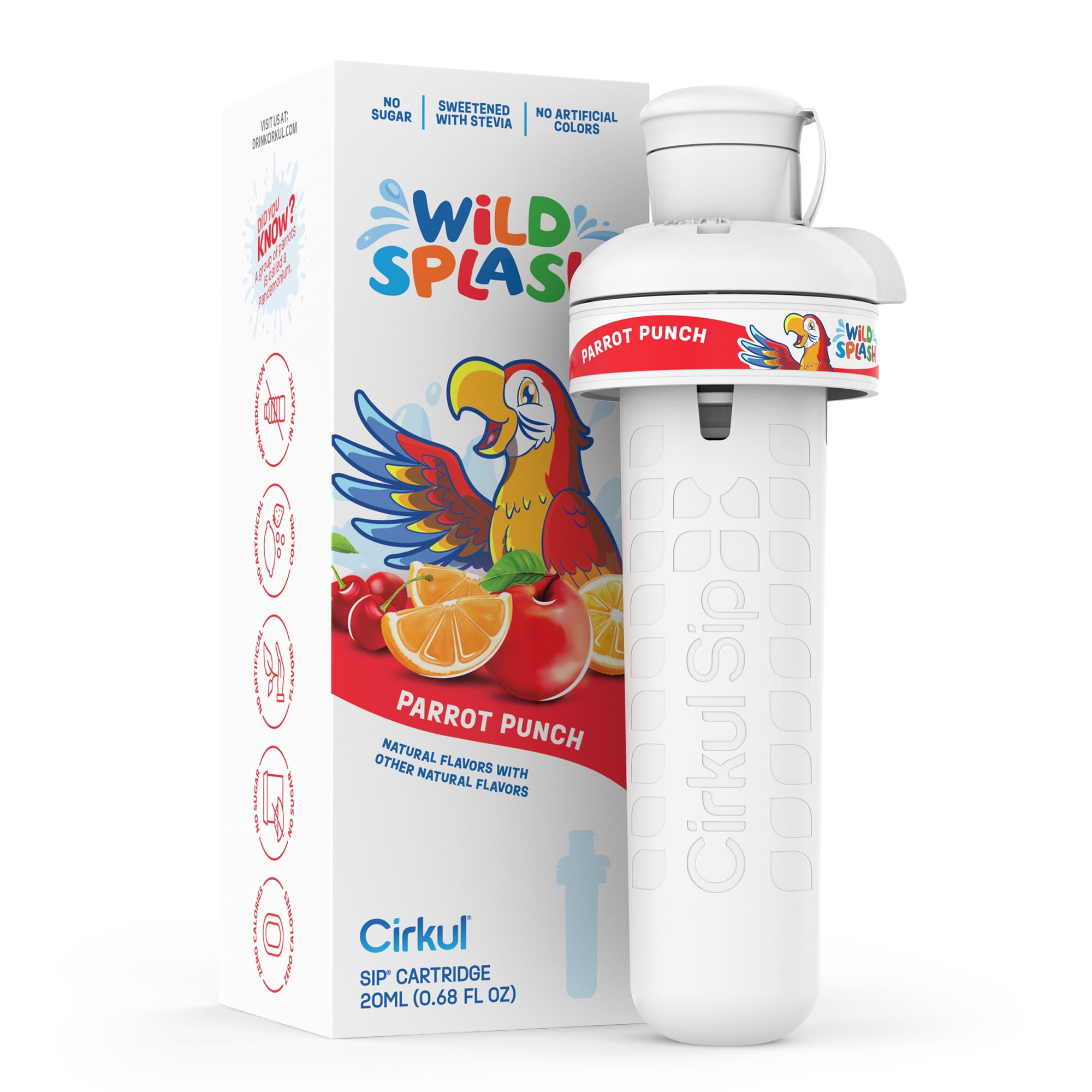 Cirkul Wild Splash Parrot Punch Flavor Cartridge, Drink Mix, 1Pack