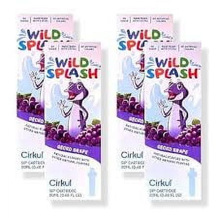 Cirkul Wild Splash Zero Calorie Concentrated Gecko Grape Cartridge Drink Mix, 4 Pack