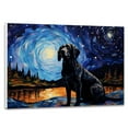 thumbnail image 1 of Cirnecodell Dog Canvas Van Gogh Starry Night Wall Art Gifts Canvas Wall Art Frame Music Artist Customized Canvas Framed Photo Art Work For The Bedroom(Gifts For Dog Lover ), 1 of 6