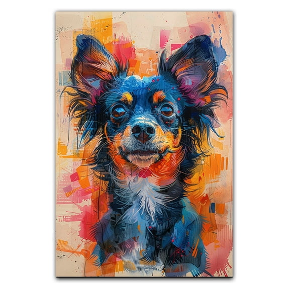 Cirnecodell Dog Wall Art Cirnecodell Picture Poster Print Funny Colorful Animal Pop Artwork for Living Room Bedroom Bathroom Home Decor