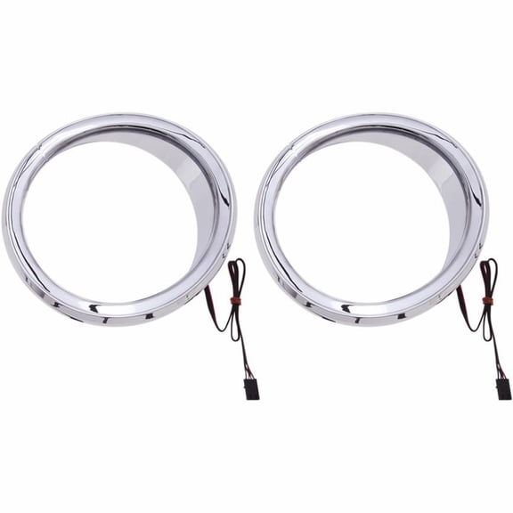 Ciro 42100 Chrome Front Speaker Accents with LED Lights