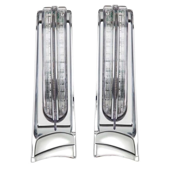 Ciro Chrome Rear Filler Panel Red LED Lights (40048)
