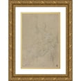 thumbnail image 1 of Ciro Ferri 18x24 Gold Ornate Framed and Double Matted Museum Art Print Titled - Seated Madonna and Child, 1 of 4
