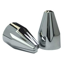 Ciro Fluted Spike Bolt Cap Fit (53pk) for Harley - Chrome Finish 70023