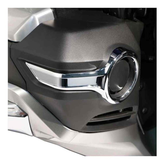 Ciro Goldstrike Fog Light Trim Rings Trim - Chrome, Fits Gold Wing Models 78220