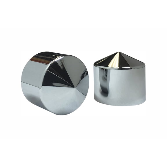 Ciro Peaked Chrome Rocker Box Bolt Cap Set (6pk) (70007)