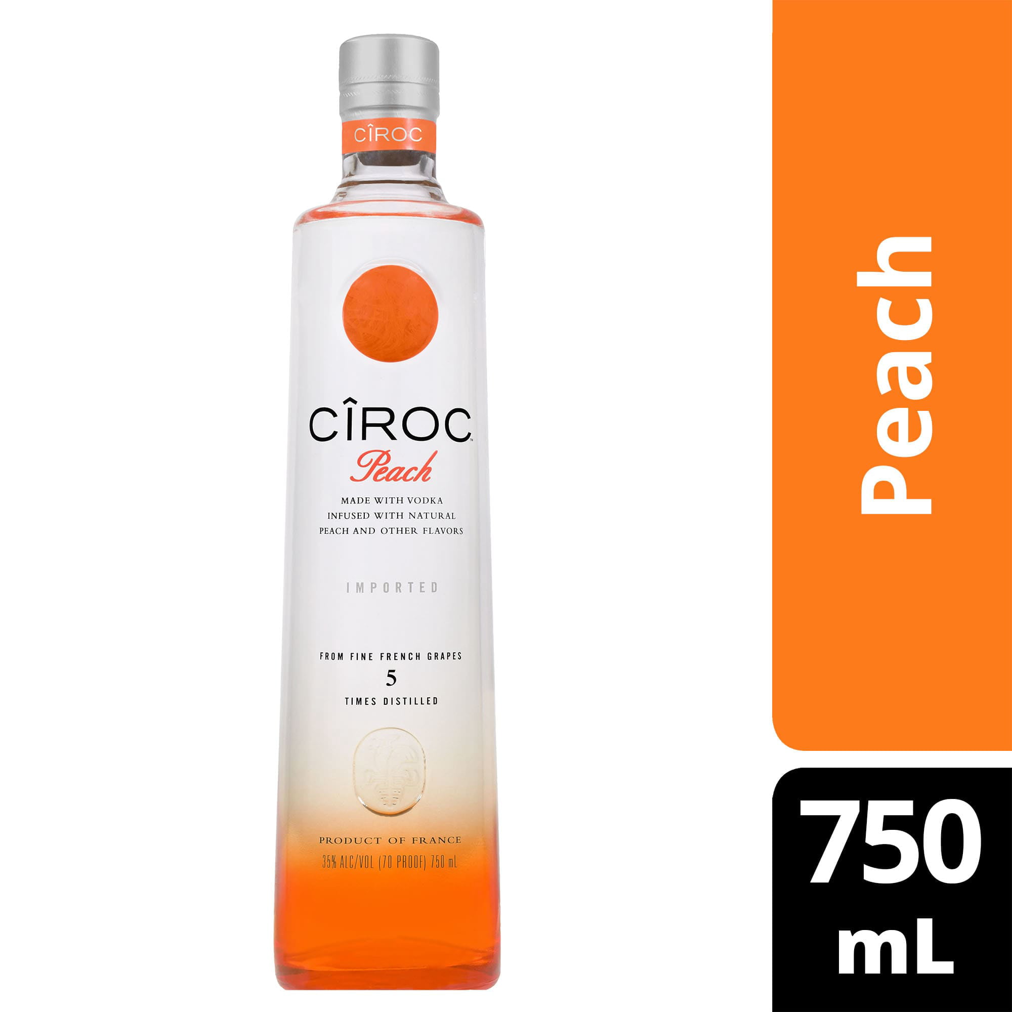 os selv rigdom nægte Ciroc Peach Vodka 750 Ml - Walmart.com