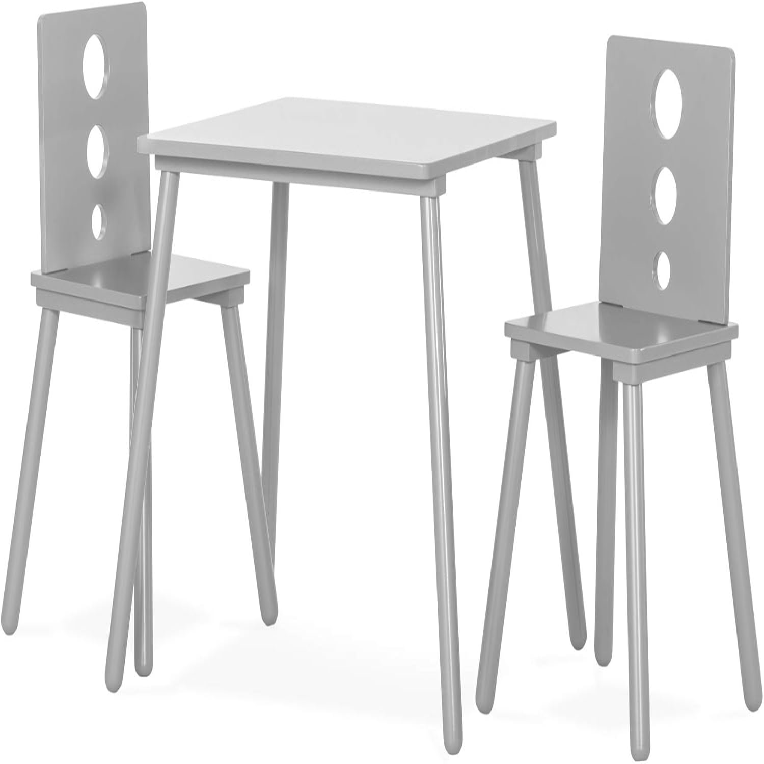 Cirque Wooden Kids Table and 2 Chair Set 3Piece Includes Wooden Kids