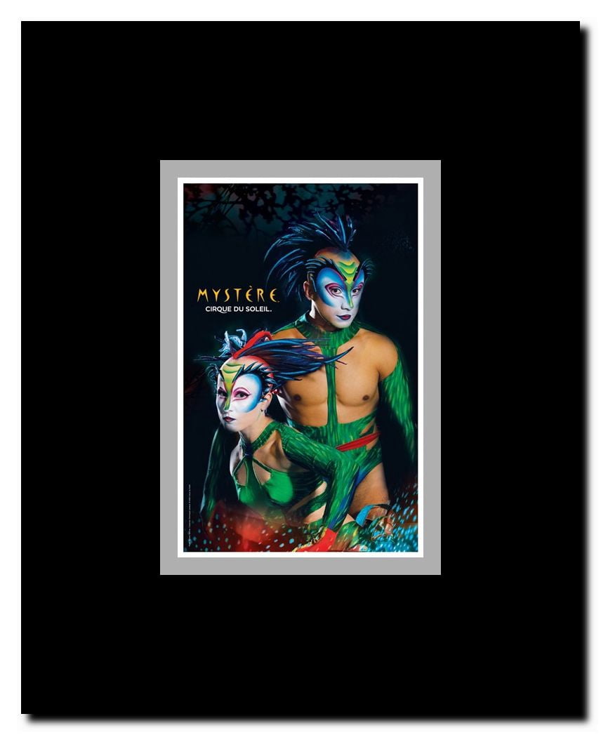 Cirque du Soleil - Mystere c.1993 (green lizards) Framed Movie Poster