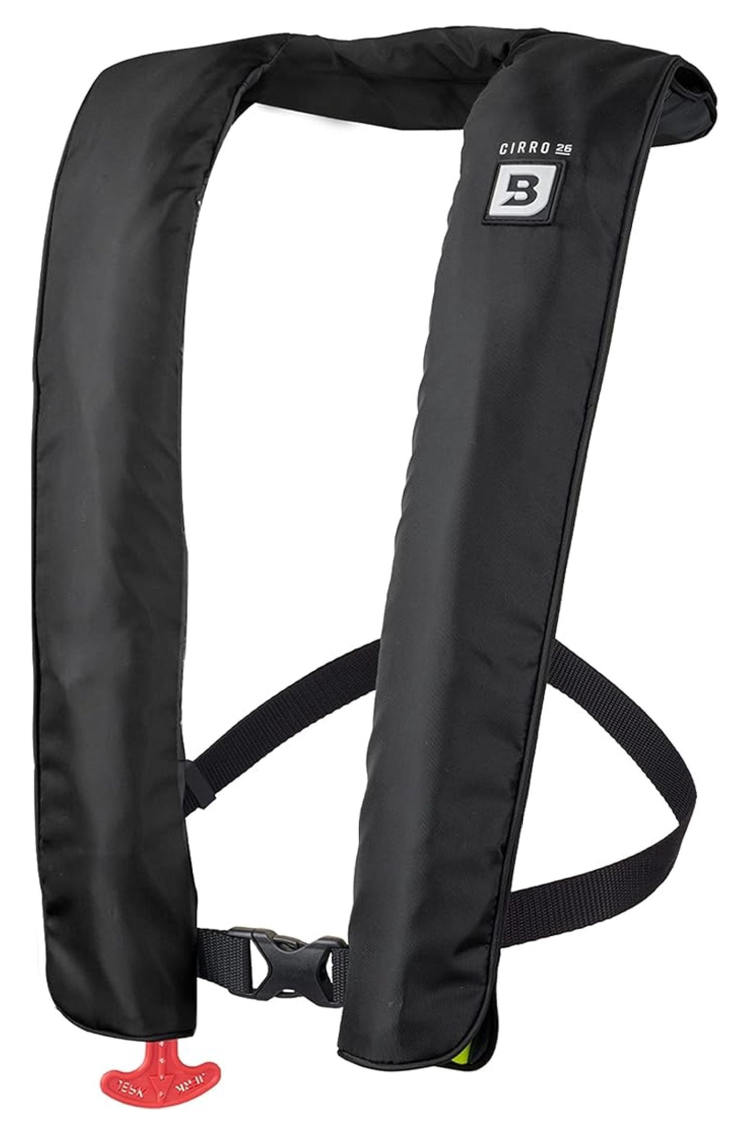 Cirro 26 Automatic/Manual Inflatable Life PFD for Adults ( Black) | US Guard (USCG) Approved Self Inflating Life Vest Preserver