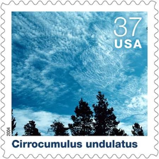 Cirrocumulus Undulatus Canvas Art - US POSTAL SERVICE (24 x 24)