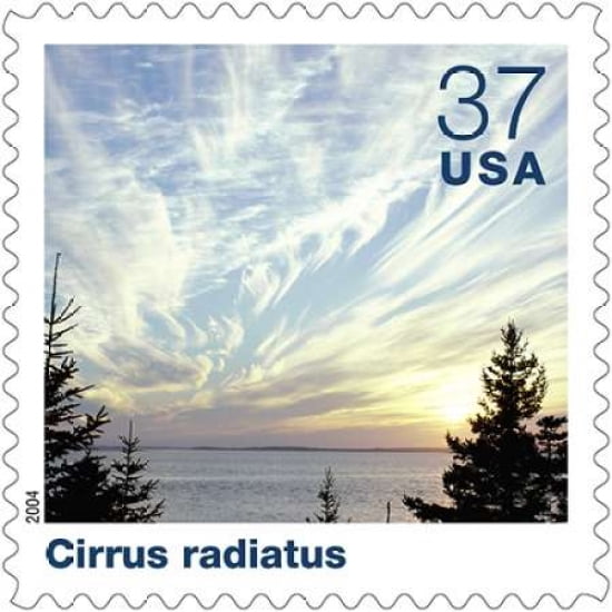 Cirrus Radiatus Canvas Art - US POSTAL SERVICE (24 x 24)