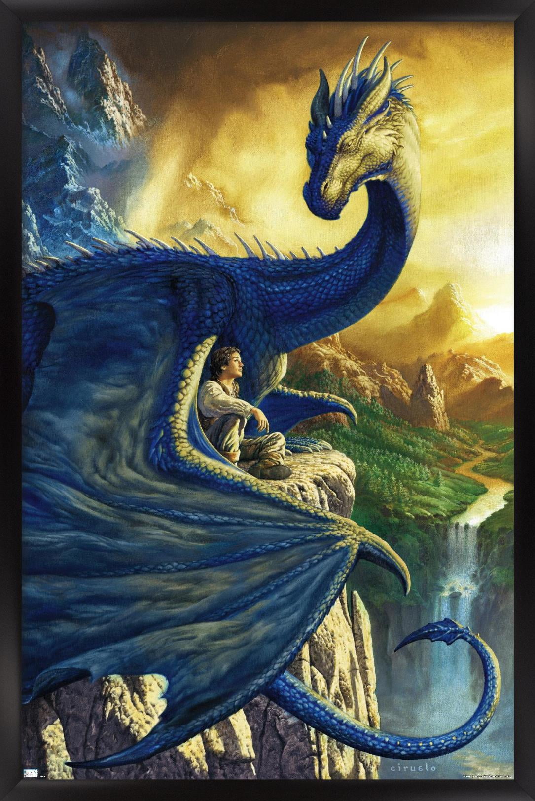 Ciruelo - Eragon Wall Poster, 14.725" x 22.375", Framed