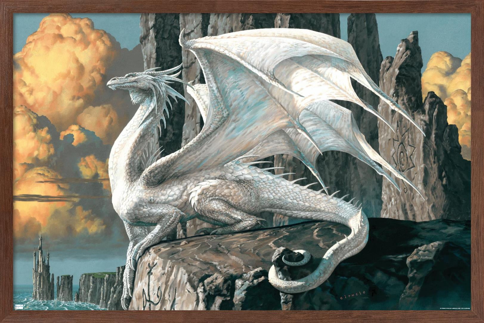 Ciruelo - Hobsyllwin Wall Poster, 14.725" x 22.375", Framed
