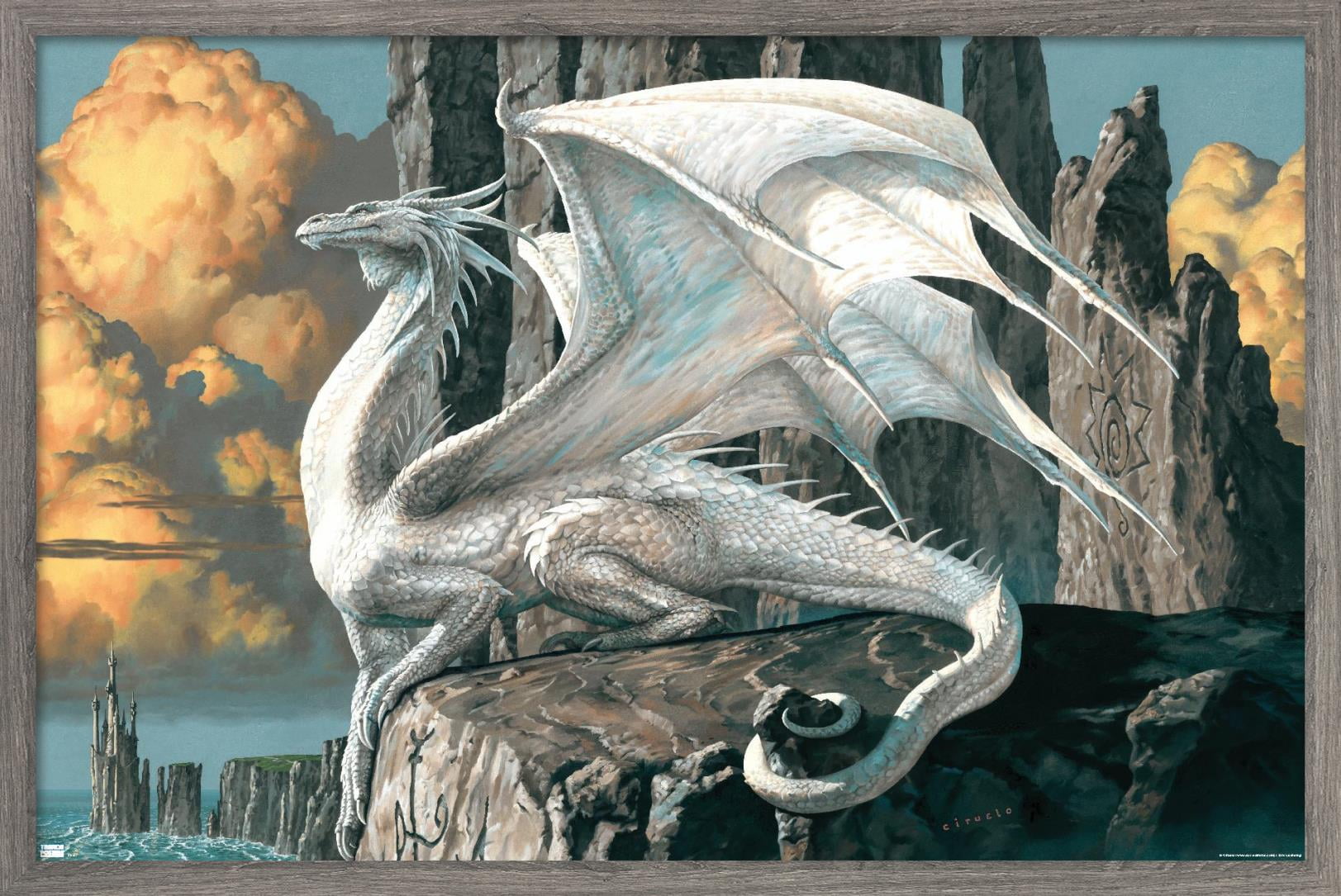 Ciruelo - Hobsyllwin Wall Poster, 14.725" x 22.375", Framed