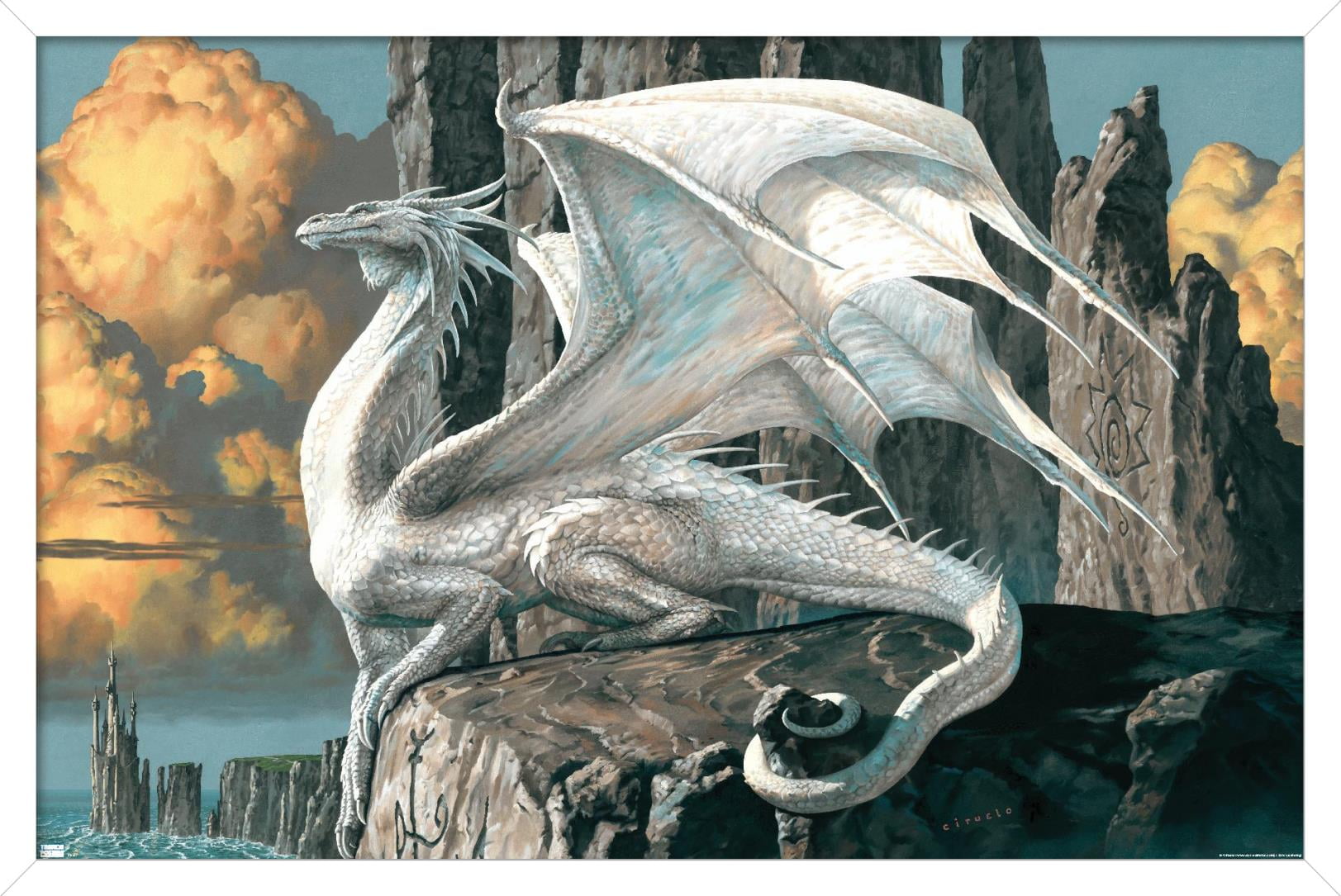 Ciruelo - Hobsyllwin Wall Poster, 14.725" x 22.375", Framed