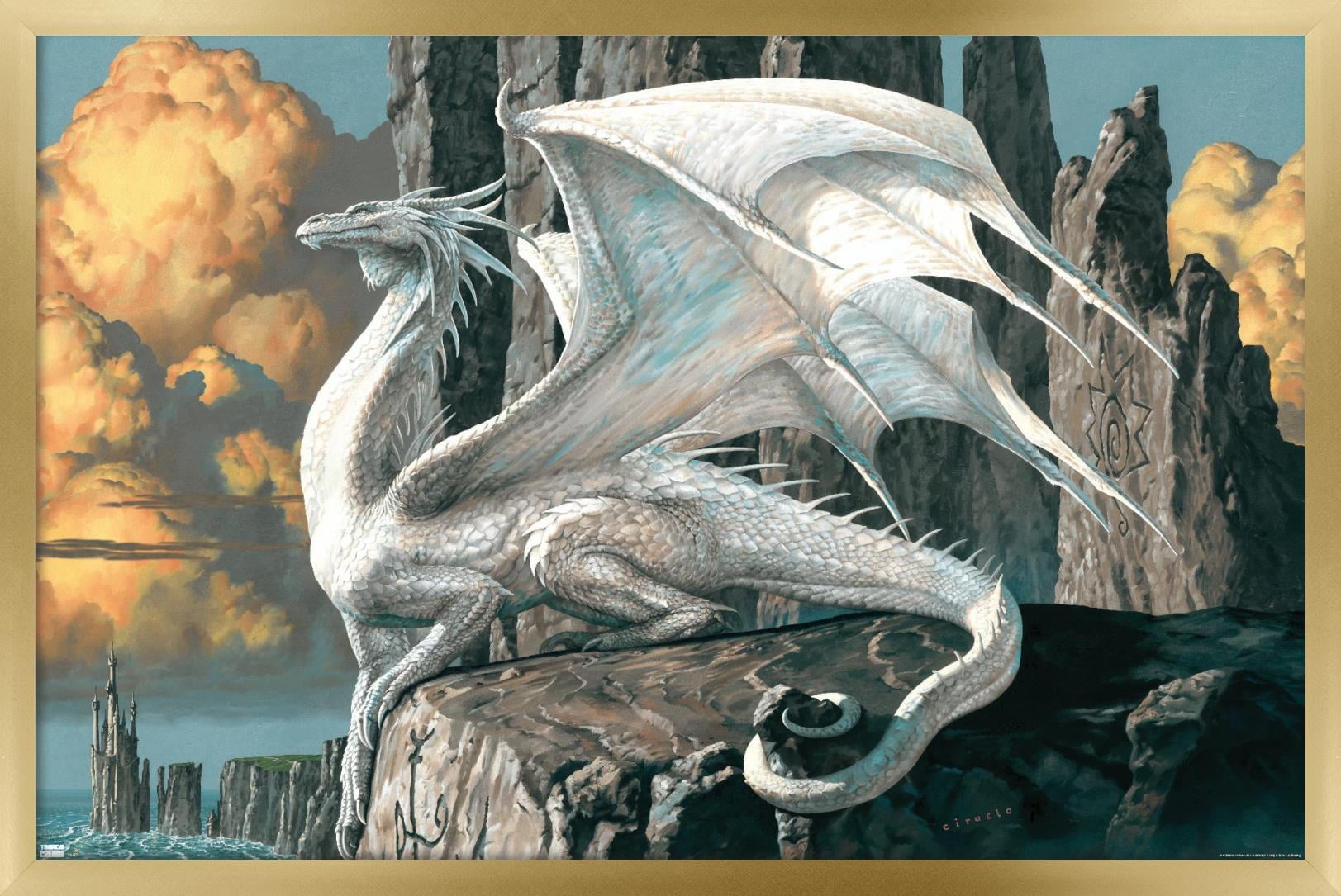 Ciruelo - Hobsyllwin Wall Poster, 22.375" x 34", Framed