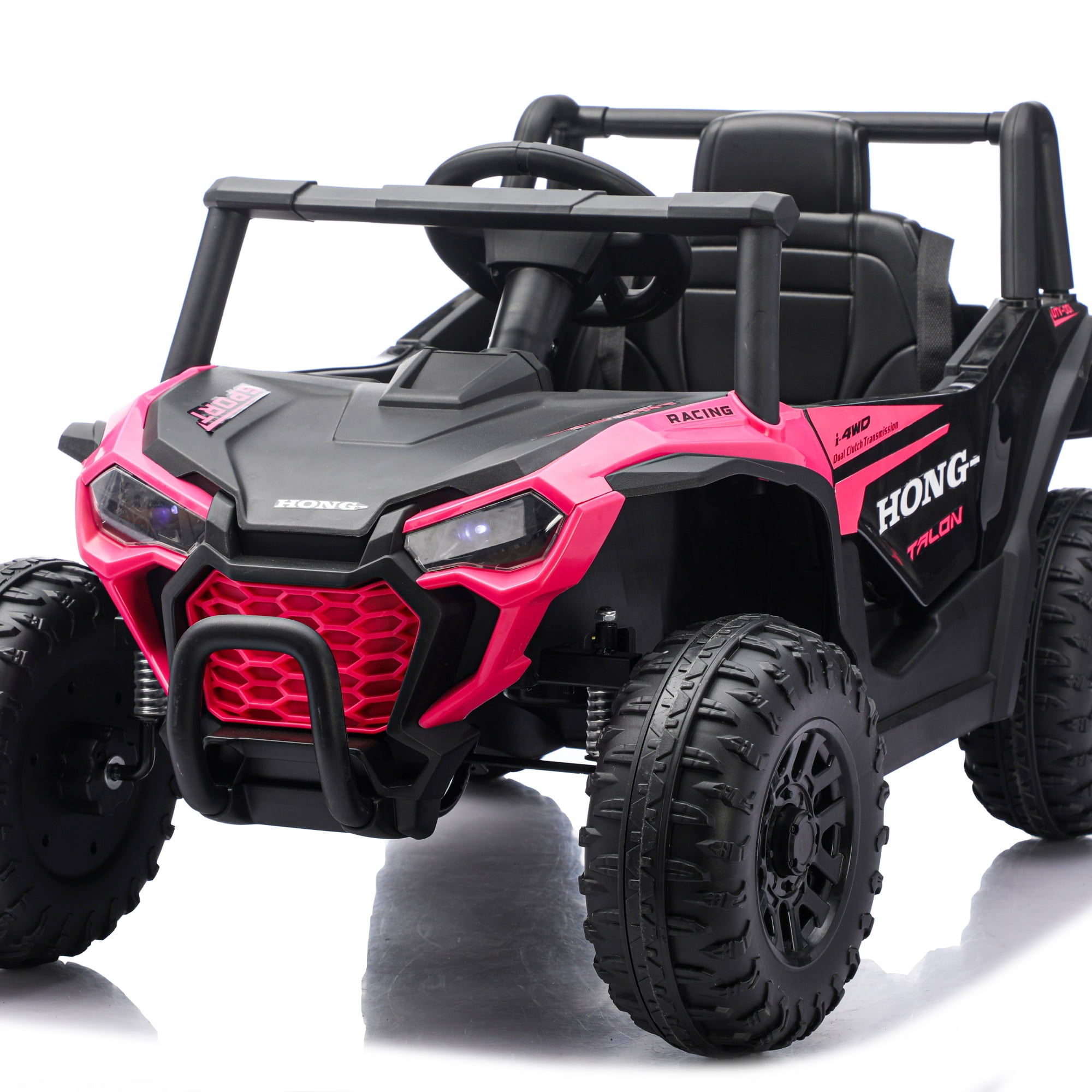 Cirui 12V Ride on Car UTV with Remote Control, Ride on Toys Electric Car for Kids,Kid Ride on UTV with LED,Music for 3~6 years boys& girls,Halloween, Christmas,Pink