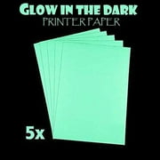 Cis Inks A4 Glow In The Dark Photo-Luminescent Rechargeable Luminous Inkjet Printing Paper (5 Sheets) 8.27 x 11.7