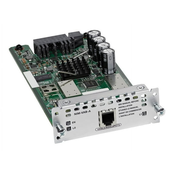Cisco 1-port VDSL2/ADSL2+ NIM over POTS with Annex A