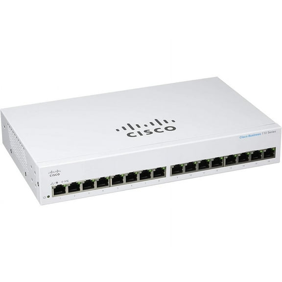 Cisco 110 CBS110-16T-NA 16-Port L2 Unmanaged Ethernet Switch CBS11016TNA