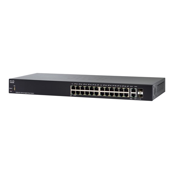 Cisco 250 Series SG250-26 - Switch - smart - 24 x 10/100/1000 + 2 x combo Gigabit SFP - rack-mountable