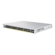 Cisco 350 CBS350-48FP-4G Ethernet Switch - 52 Ports - Manageable - 2 Layer Supported - Modular - 740 W PoE Budget - Optical Fiber, Twisted Pair - PoE Ports -
