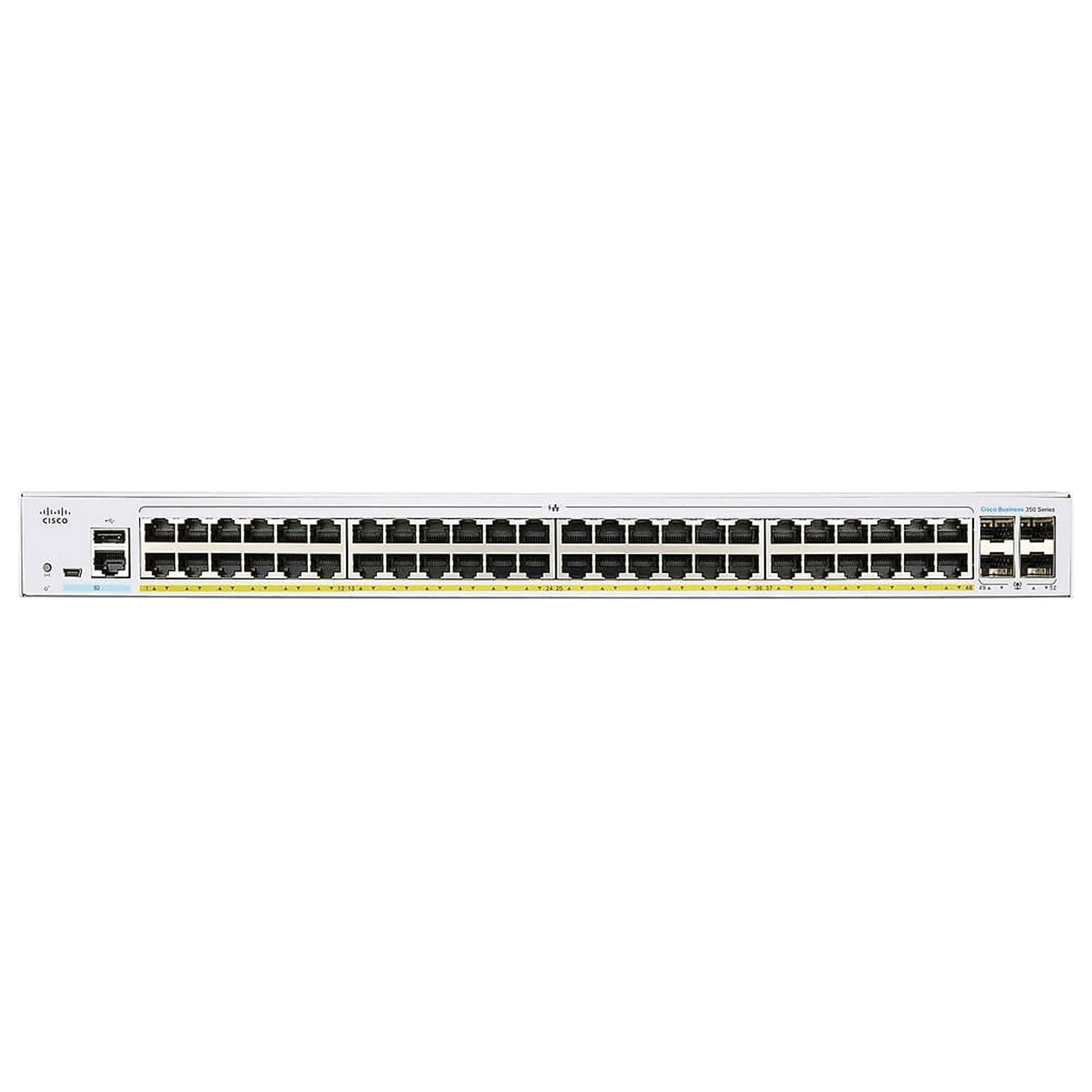 Cisco CBS350-48P-4X-NA network switch Managed L2/L3 Gigabit Ethernet (10/100/1000) Power over Ethernet (PoE) Silver
