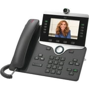 Cisco 8845 IP Phone, Corded/Cordless, Corded, Bluetooth, Wall Mountable, Charcoal