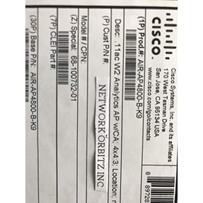 Cisco Aironet IEEE 802.11ac 5.20 Gbit/s Wireless Access Point
