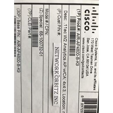 Cisco Aironet IEEE 802.11ac 5.20 Gbit/s Wireless Access Point