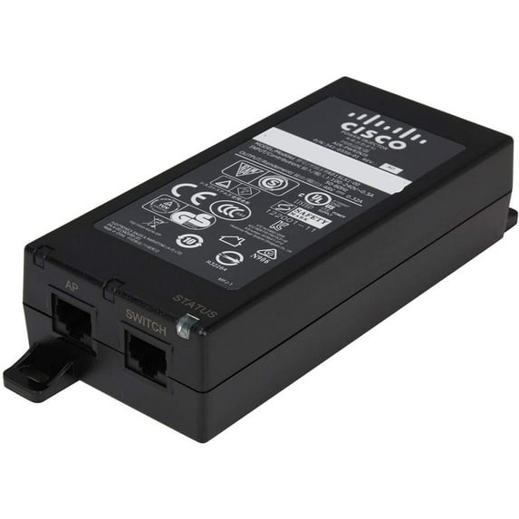 AC DC Adapter for Cisco Business Power Over Ethernet Injector, Limited Lifetime Protection (CB-PWRINJ-NA)