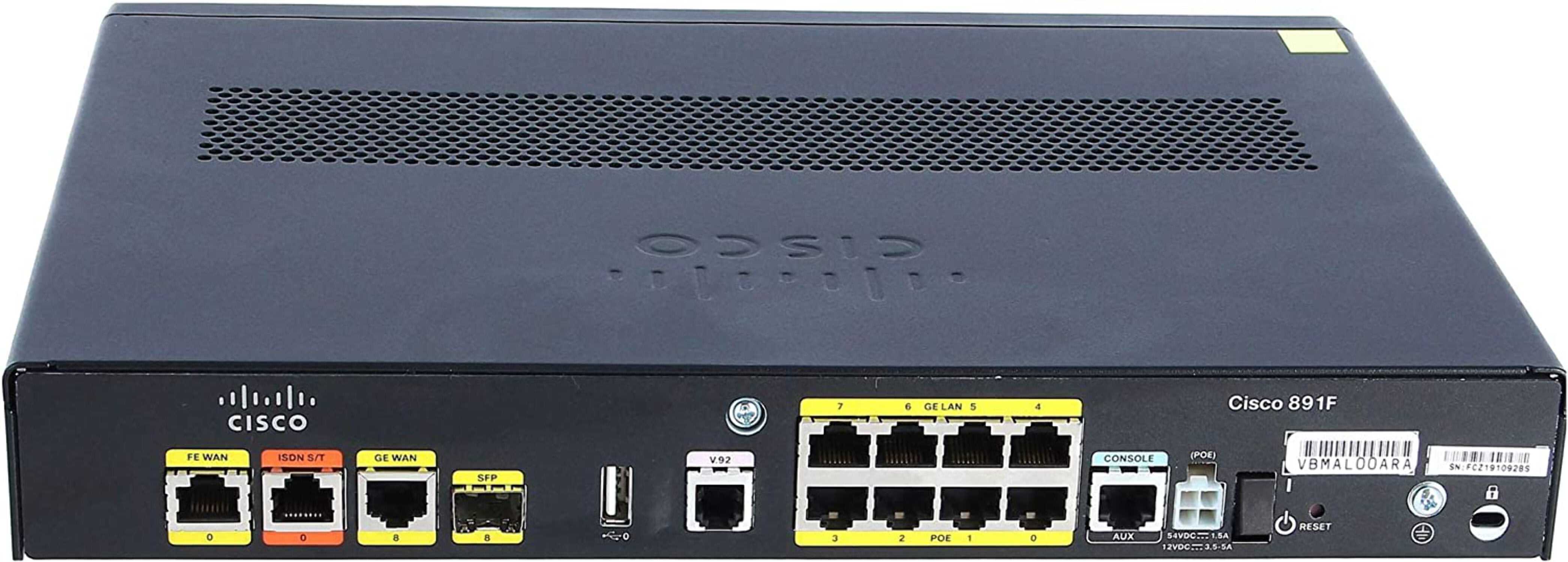 Cisco C891F-K9 Cisco 891F Gigabit Ethernet Security Router Cisco C891F-K9 Cisco 891F Gigabit Ethernet Security Router