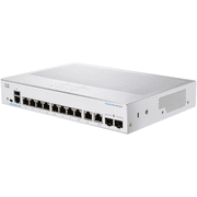 Cisco CBS350-8T-E-2G 8-Port Managed Gigabit Ethernet Switch with 2 SFP Uplinks   Layer 2/3, New Sealed
