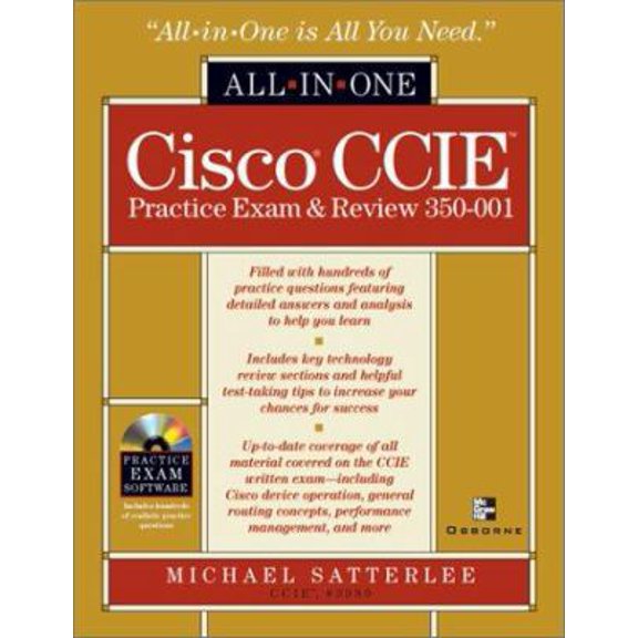Pre-Owned Cisco CCIE Practice Exam & Review 350-001 (Hardcover) 0072192682 9780072192681